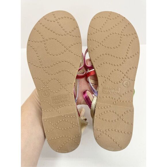 Harper Canyon Kids Sandals Size 4M Multicolor Open Toe Gladiator Style NEW - Picture 7 of 7